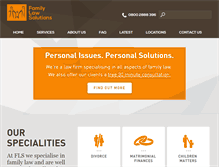 Tablet Screenshot of familylaw-solutions.co.uk